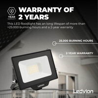 Ledvion Osram Projecteur LED 20W – 2200 Lumen – 4000K