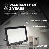 Ledvion Osram Projecteur LED 200W – 24.000 Lumen – 6500K