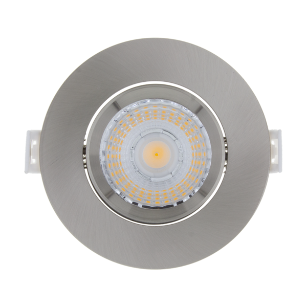 Lampesonline Spots Encastrables LED Argent - 6W - IP44 - 3000K - Dimmable - 6 Pack