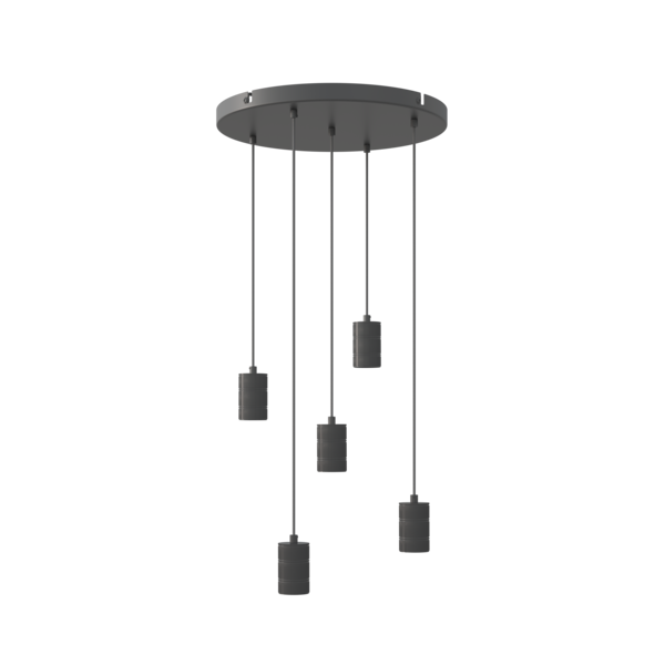 Calex Calex Multi Lampe à suspension - 5x E27 - Noir