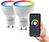 2x Calex Smart Ampoule LED - Dimmable - GU10 - 4.9W - RGB + CCT