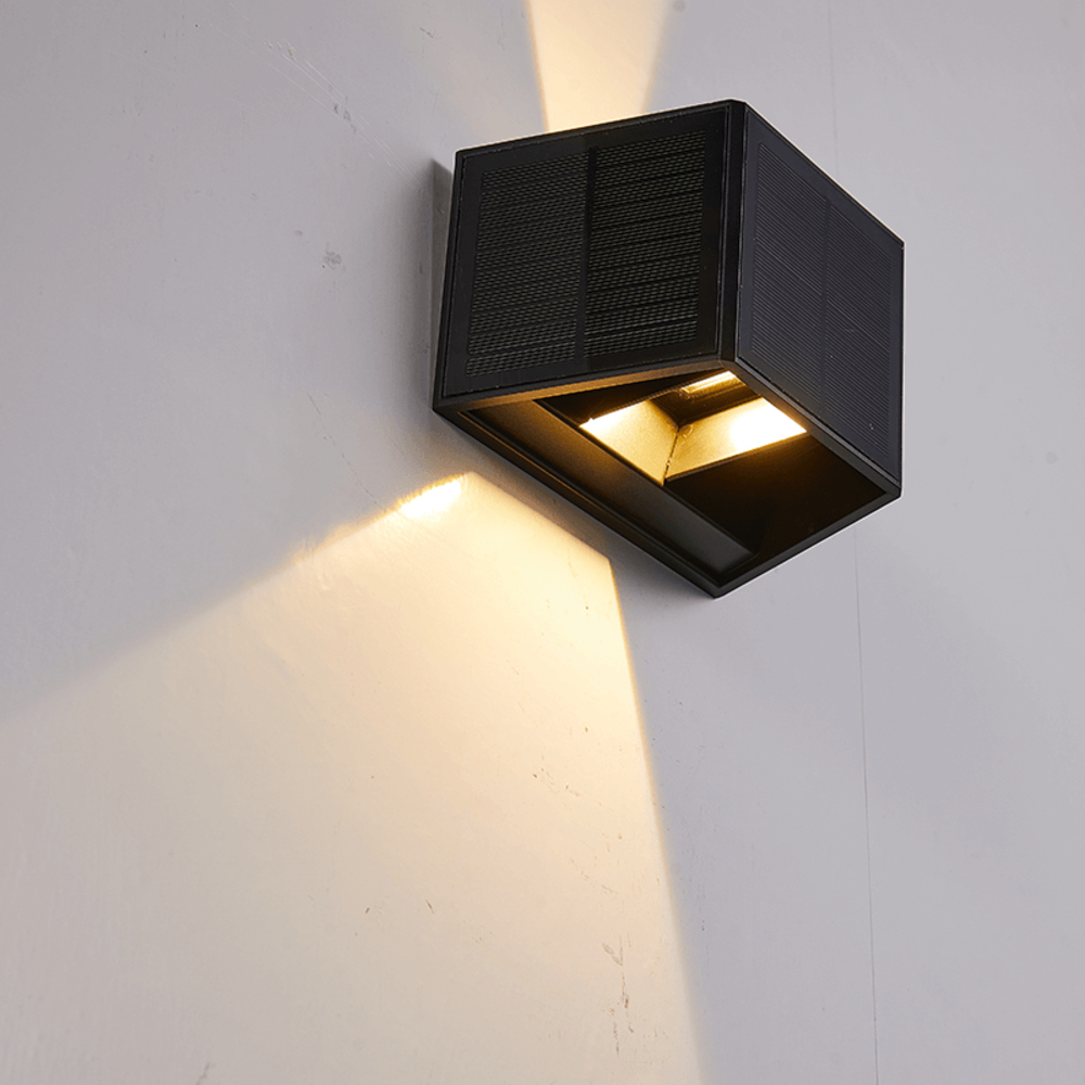 Lampesonline Applique Murale Solaire LED - Solis - 3000K - IP54 - Noir