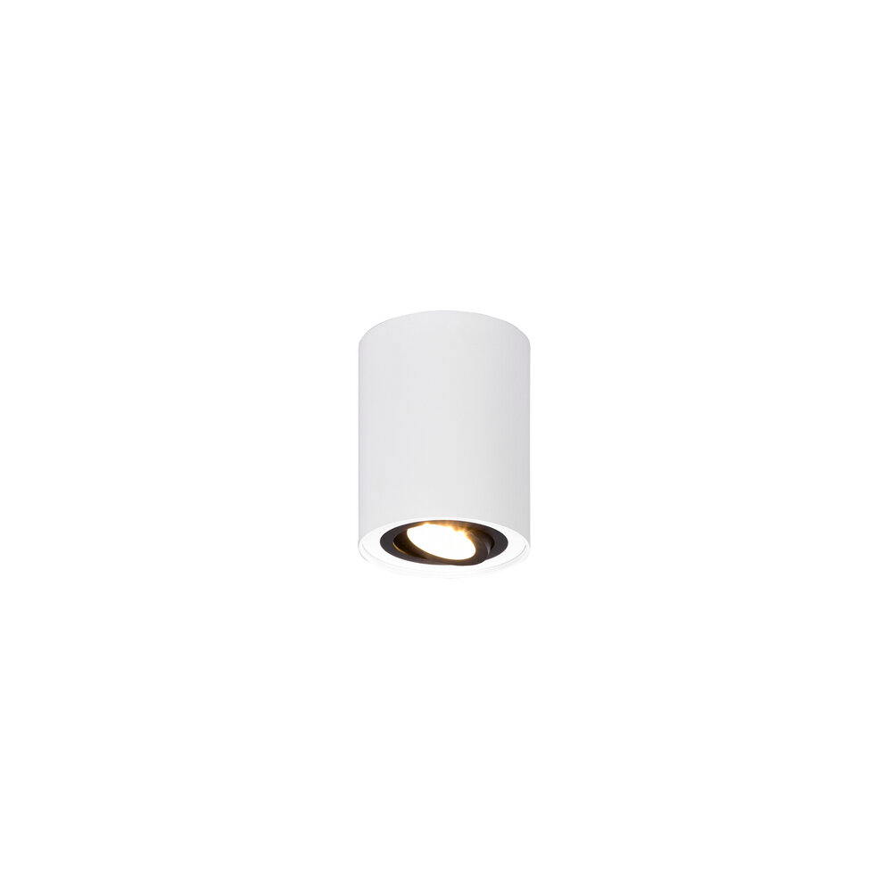 Trio Lighting Spot en saillie GU10 rond - Raccord GU10 - Blanc - ø90mm