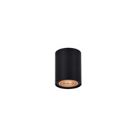 Trio Lighting Spot en saillie GU10 rond - Raccord GU10 - Noir - ø90mm