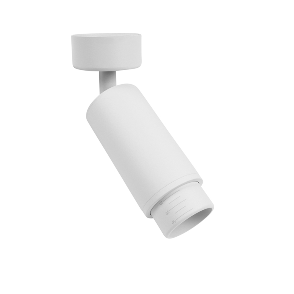 Ledvion Spot Plafonnier LED Blanc - Lentille réglable - Raccord GU10