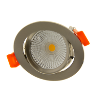 Lampesonline Spots Encastrables LED Inox - Dimmable - IP42 - 5W - 2200K - ø85mm - 5 ans de garantie - Convient pour la salle de bain