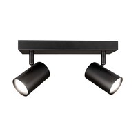 Ledvion Spot Plafonnier LED Noir Duo - 5W - 4000K - Inclinable