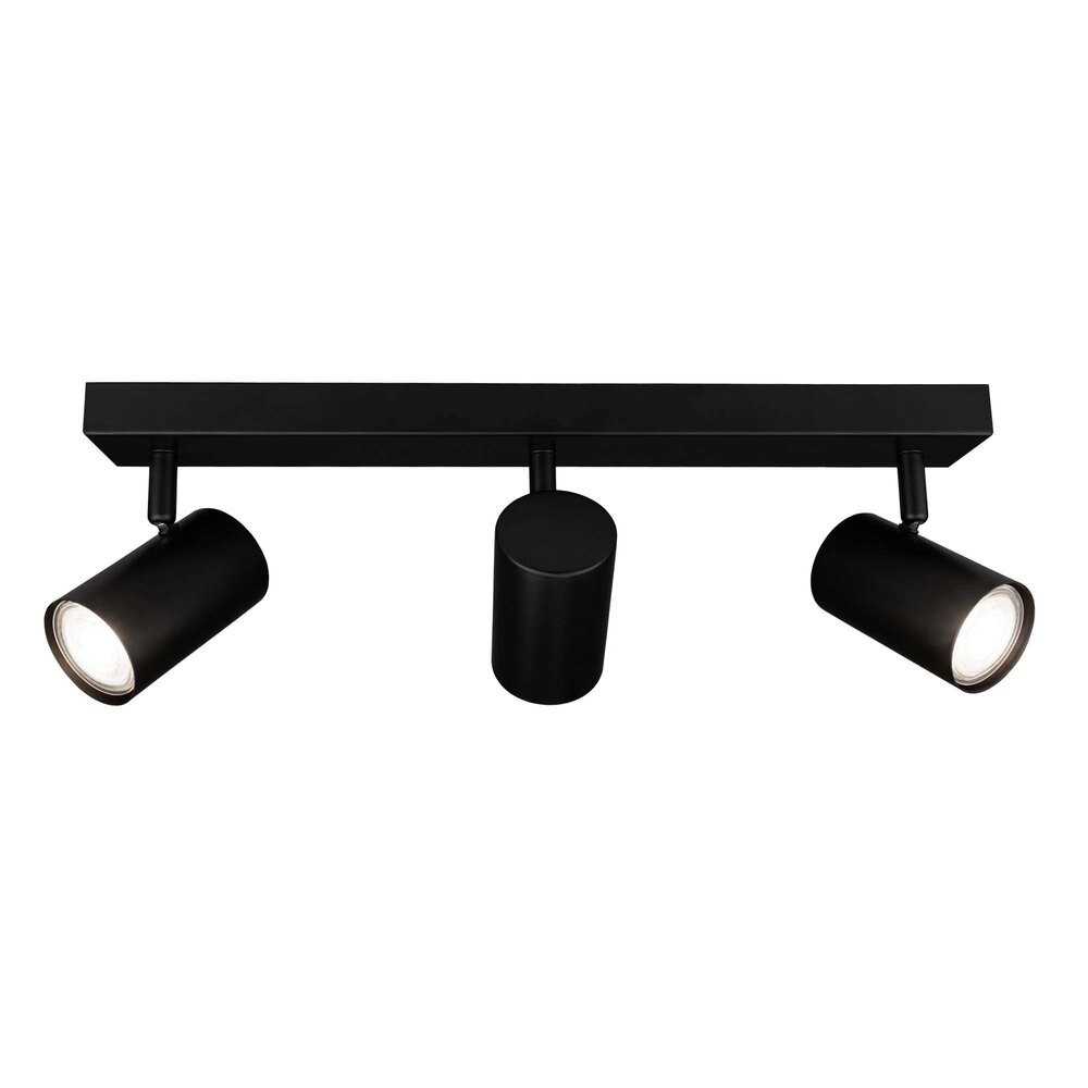 Ledvion Spot Plafonnier LED Noir Trio - 5W - 4000K - Inclinable