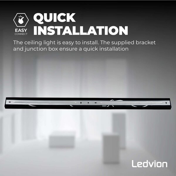 Ledvion Spot Plafonnier LED Noir à 4 lumières - 4,9W - RGB+CCT - Inclinable