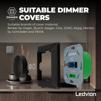 Ledvion Variateur de lumière led 5-150 Watt 220-240V – à découpage de phase - complète