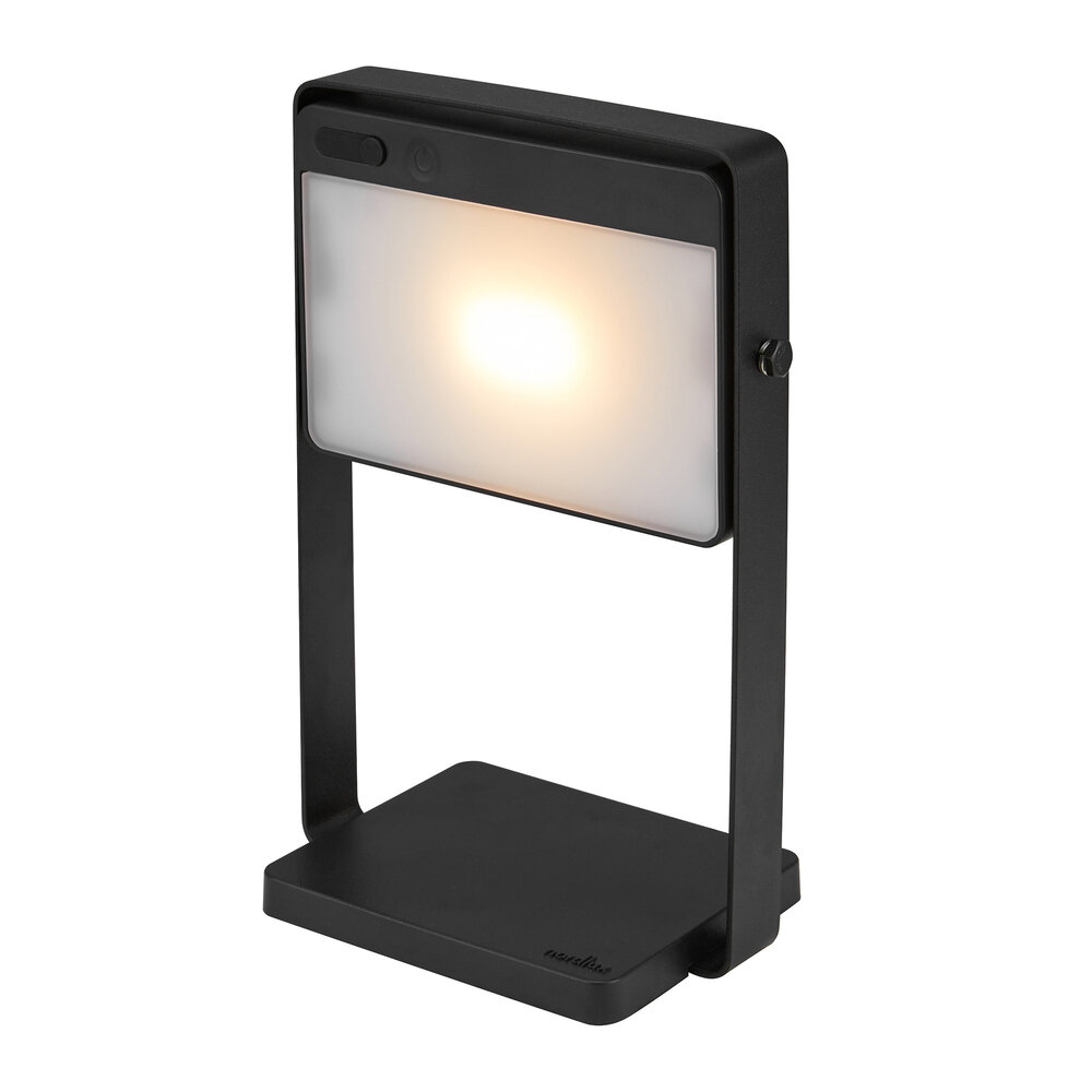 Nordlux Lampe de Table Solaire LED Saulio - 3W - 3000K - IP44 - 200 Lm - Noir