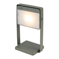 Nordlux Lampe de Table Solaire LED Saulio - 3W - 3000K - IP44 - 200 Lm - Vert Olive
