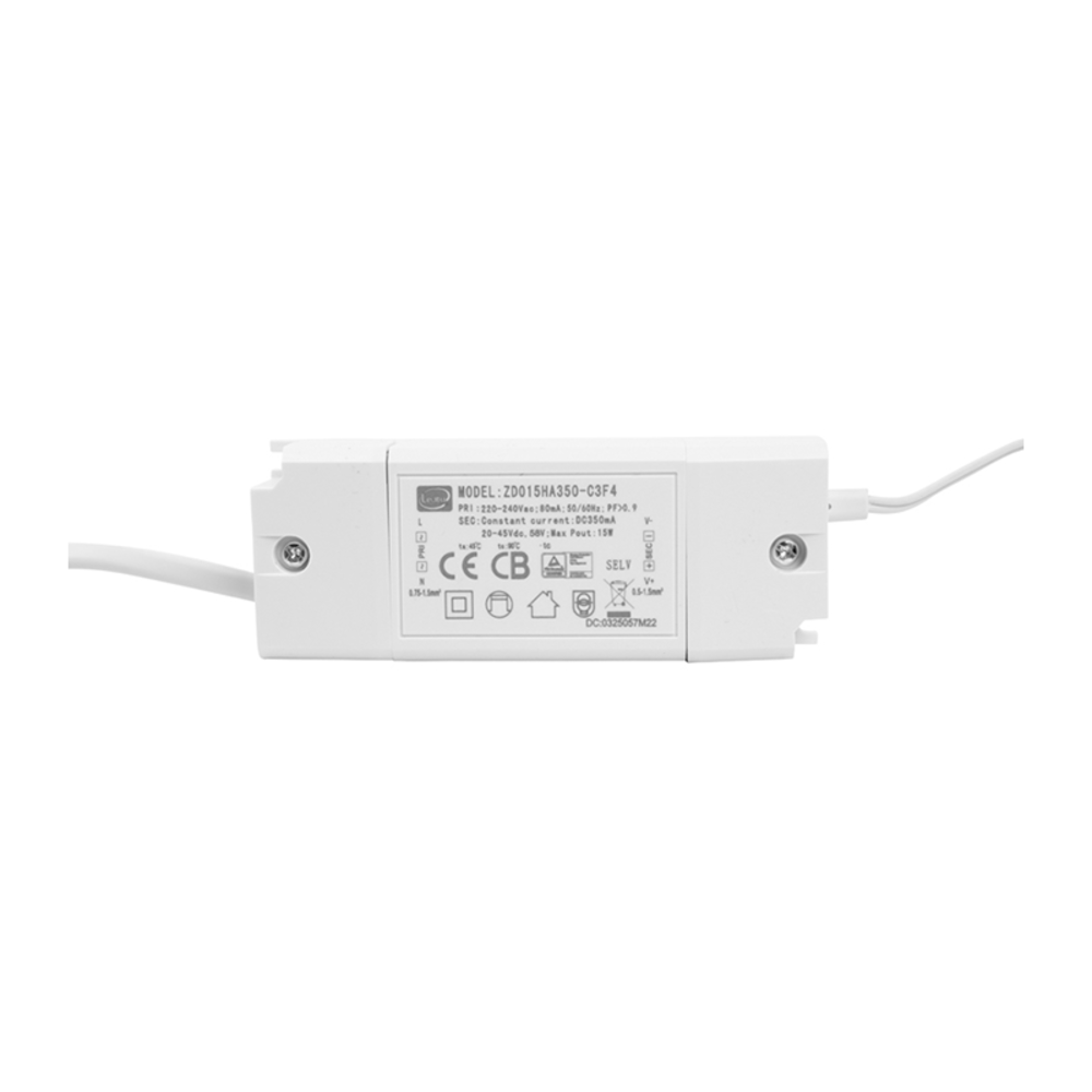 Lampesonline Downlight LED - 15W - Ø135 mm - CCT-Switch - Noir - 5 ans de garantie
