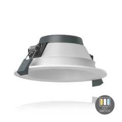 Downlight LED - ORTHO - 14W - Ø120 mm - CCT-Switch - Blanc