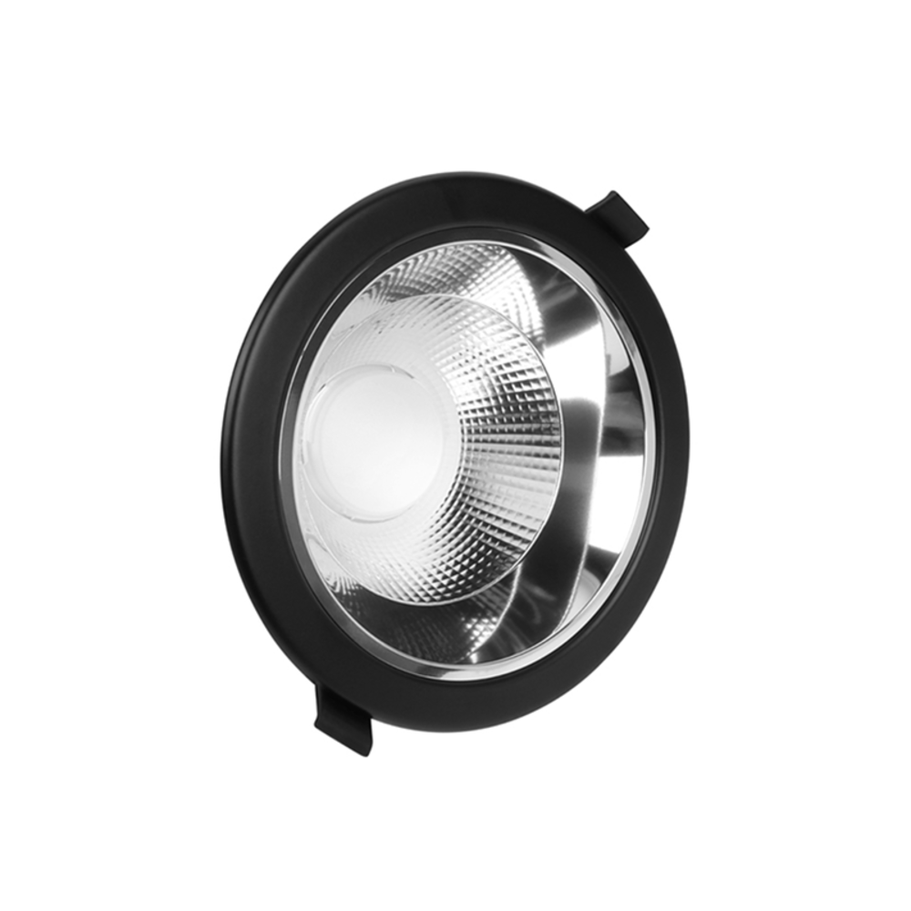 Lampesonline Downlight LED avec Réflecteur - 15W - Ø120 mm - CCT-Switch - Noir - 5 ans de garantie