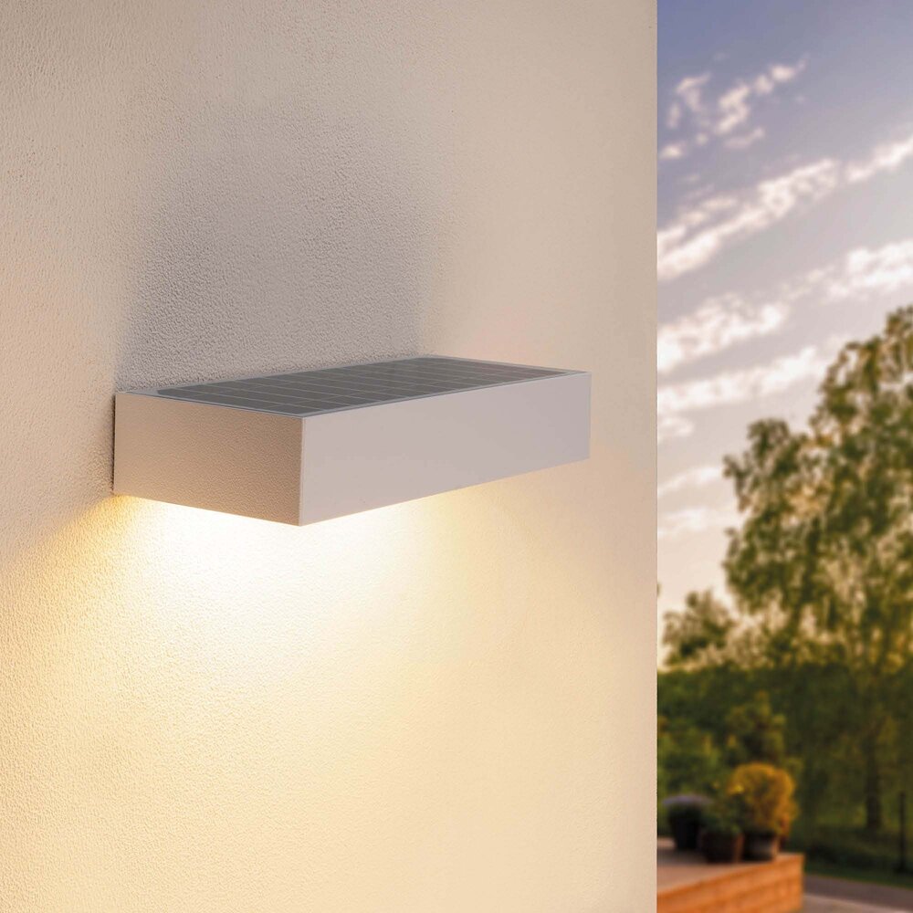 Ledvion Applique Solaire avec Détecteur de Mouvement - Blanc - 6W - 3000K