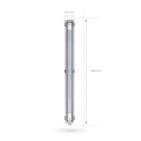 Ledvion Réglette LED 60CM - 7W - 1120 Lumen - 4000K - IP65 - avec tube fluorescent LED