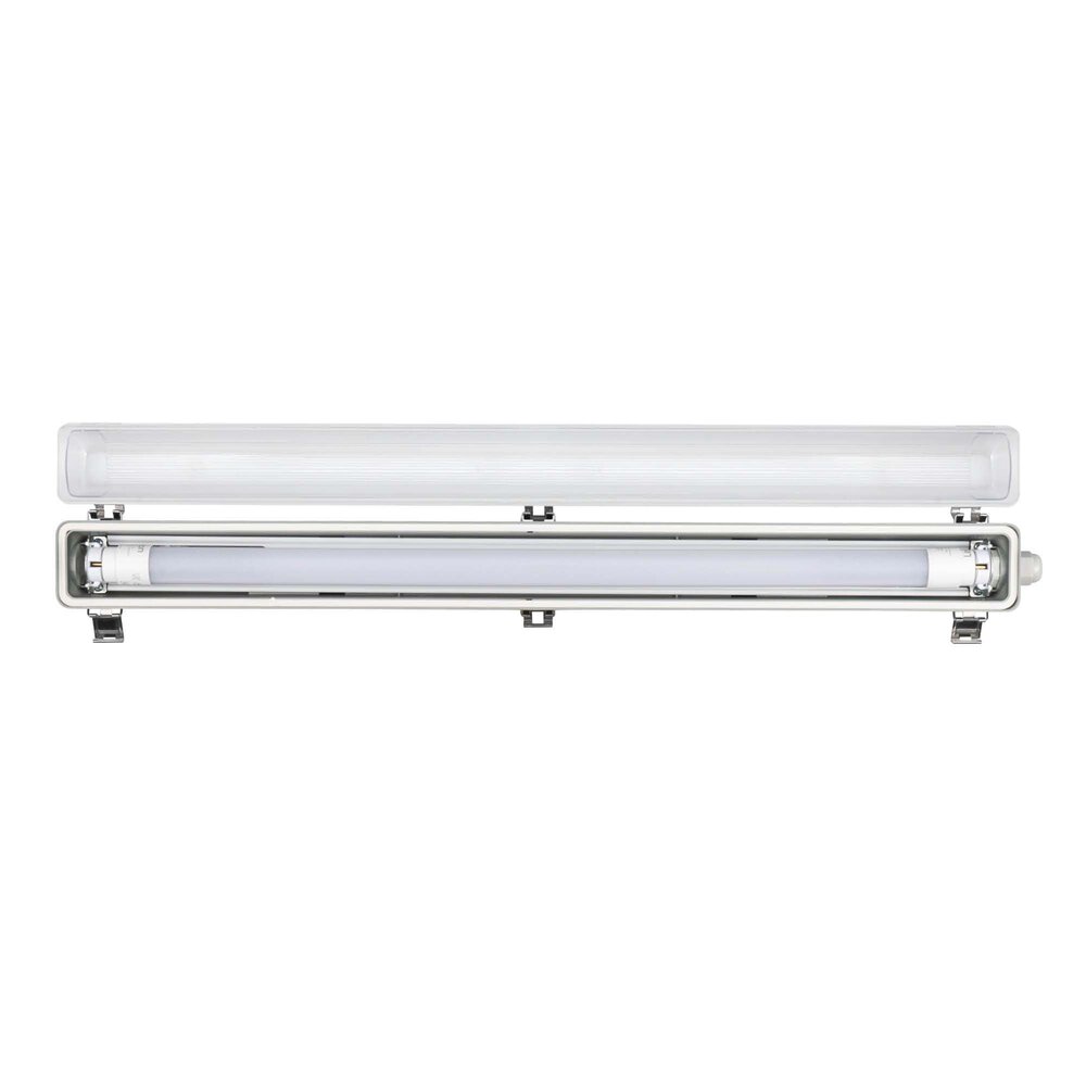 Ledvion Réglette LED 60CM - 7W - 1120 Lumen - 6500K - IP65 - avec tube fluorescent LED