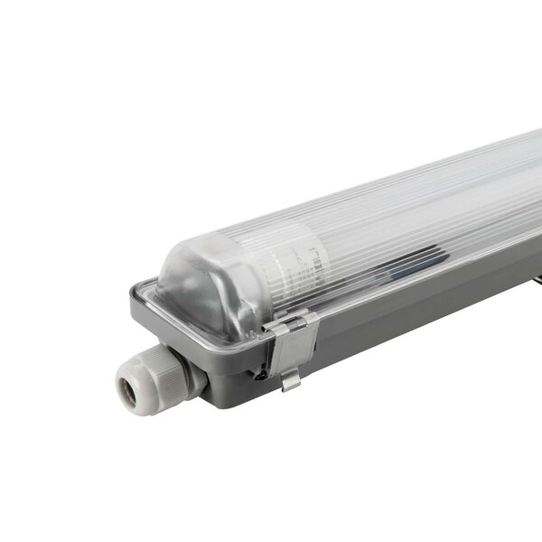 Ledvion Réglette LED 120CM - 18W - 3330 Lumen - 4000K - Haute Efficacité - Étiquette Énergétique B - IP65 - avec tube fluorescent LED
