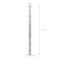 Ledvion Réglette LED 120CM - 18W - 3330 Lumen - 4000K - Haute Efficacité - Étiquette Énergétique B - IP65 - avec tube fluorescent LED