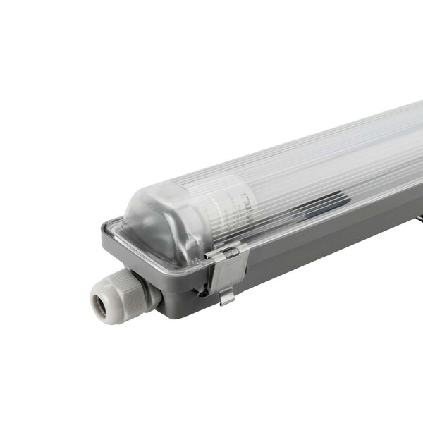 Ledvion Réglette LED 120CM - 18W - 3330 Lumen - 6500K - Haute Efficacité - Étiquette Énergétique B - IP65 - avec tube fluorescent LED