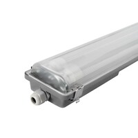 Ledvion Réglette LED 60CM - 2x7W - 1120 Lumen - 4000K - IP65 - avec tube fluorescent LED