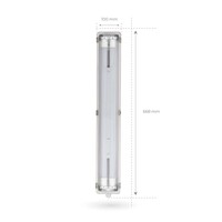 Ledvion Réglette LED 60CM - 2x7W - 1120 Lumen - 4000K - IP65 - avec tube fluorescent LED