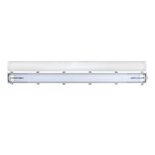 Ledvion Réglette LED 120CM - 2x18W - 6660 Lumen - 4000K - Haute Efficacité - Étiquette Énergétique B - IP65 - avec tube fluorescent LED