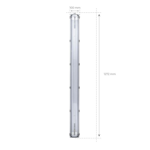 Ledvion Réglette LED 120CM - 24W - 3840 Lumen - 4000K - IP65 - avec tube fluorescent LED