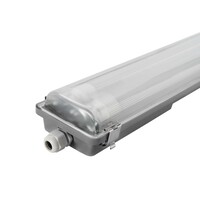 Ledvion Réglette LED 150CM - 2x 28W - 10360 Lumen - 6500K -  Haute Efficacité - Étiquette Énergétique - IP65 - avec tube fluorescent LED