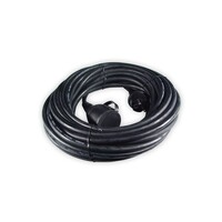 Calex Câble de Rallonge Calex - 10M - Noir - 3x 1,5mm² - Câble d'extension - Cordon d'extension