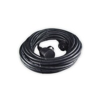 Calex Câble de Rallonge Calex - 15M - Noir - 3x 1,5mm² - Câble d'extension - Cordon d'extension