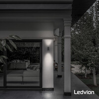 Ledvion Applique Murale LED Dimmable - Deux Faces - 5W - 2700K - Anthracite