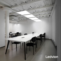 Ledvion 6x Panneau LED 60x60 - UGR <19 - 24W - 210 Lm/W - 4000K - 5 Années Garantie - Classe énergétique A