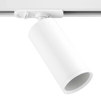 Ledvion 3m LED Spot sur rail - 8 Luminaires - Dimmable - Rail Monophasé - Blanc