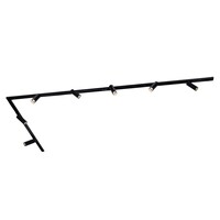 Ledvion 3m LED Spot sur rail - 7 Luminaires - Dimmable - Rail Monophasé - Noir