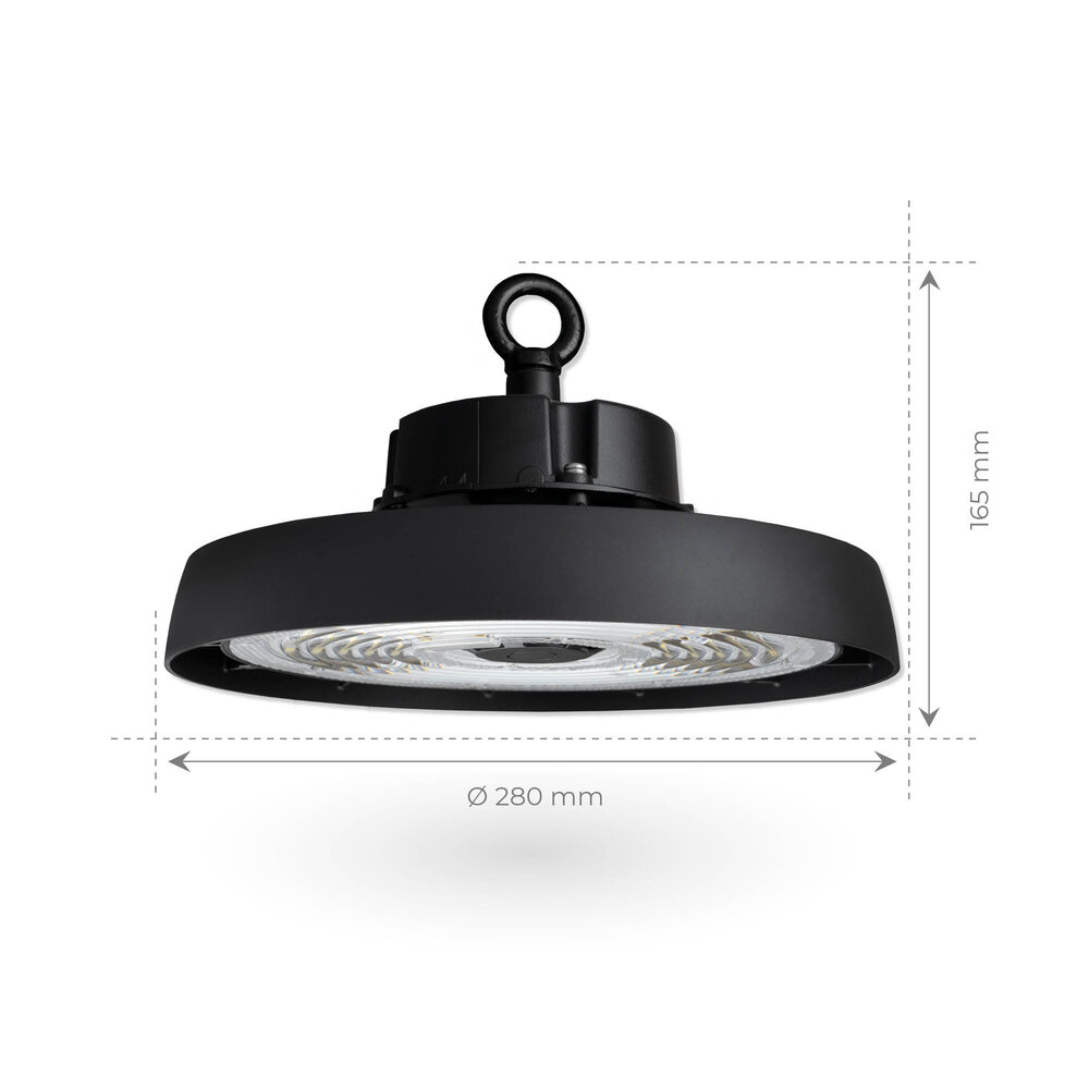 Ledvion High Bay LED 100W - Classe énergétique A - 120° - 192 Lm/W - 6000K - IP65 - Dimmable