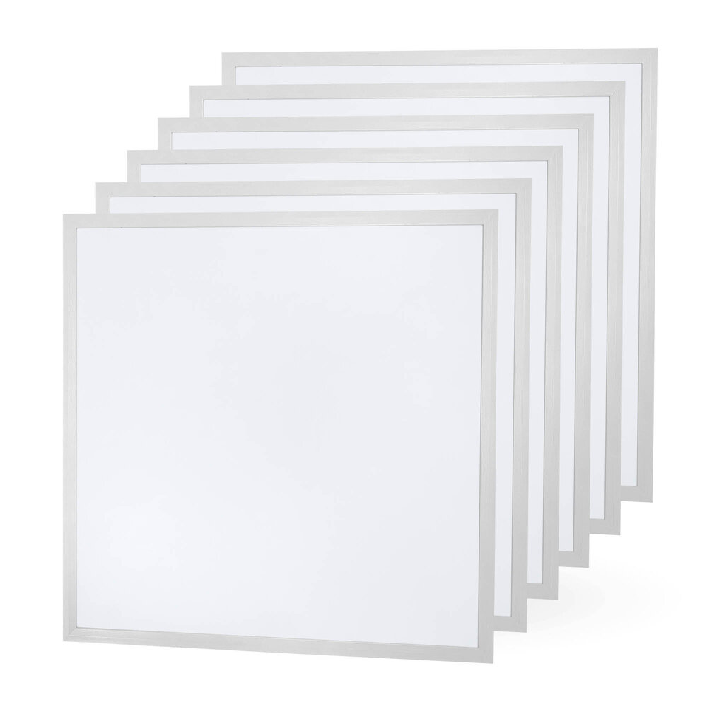 Ledvion 6x Panneau LED 60x60 - UGR <19 - 24W - 210 Lm/W - 6500K - 5 Années Garantie - Classe énergétique A