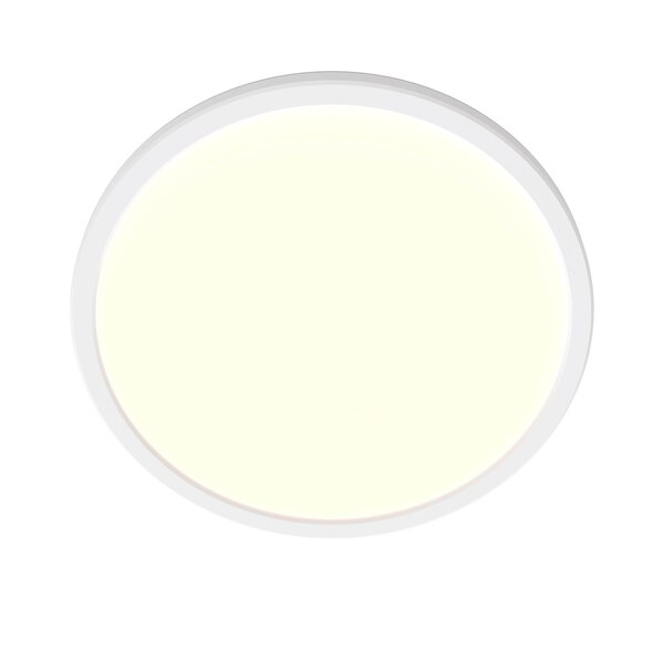 Ledvion Plafonnier LED - 18W - 1620 Lumens - Blanc - Ø29 CM - IP44 Etanche - 2700K - Plafonnier de Salle de Bain