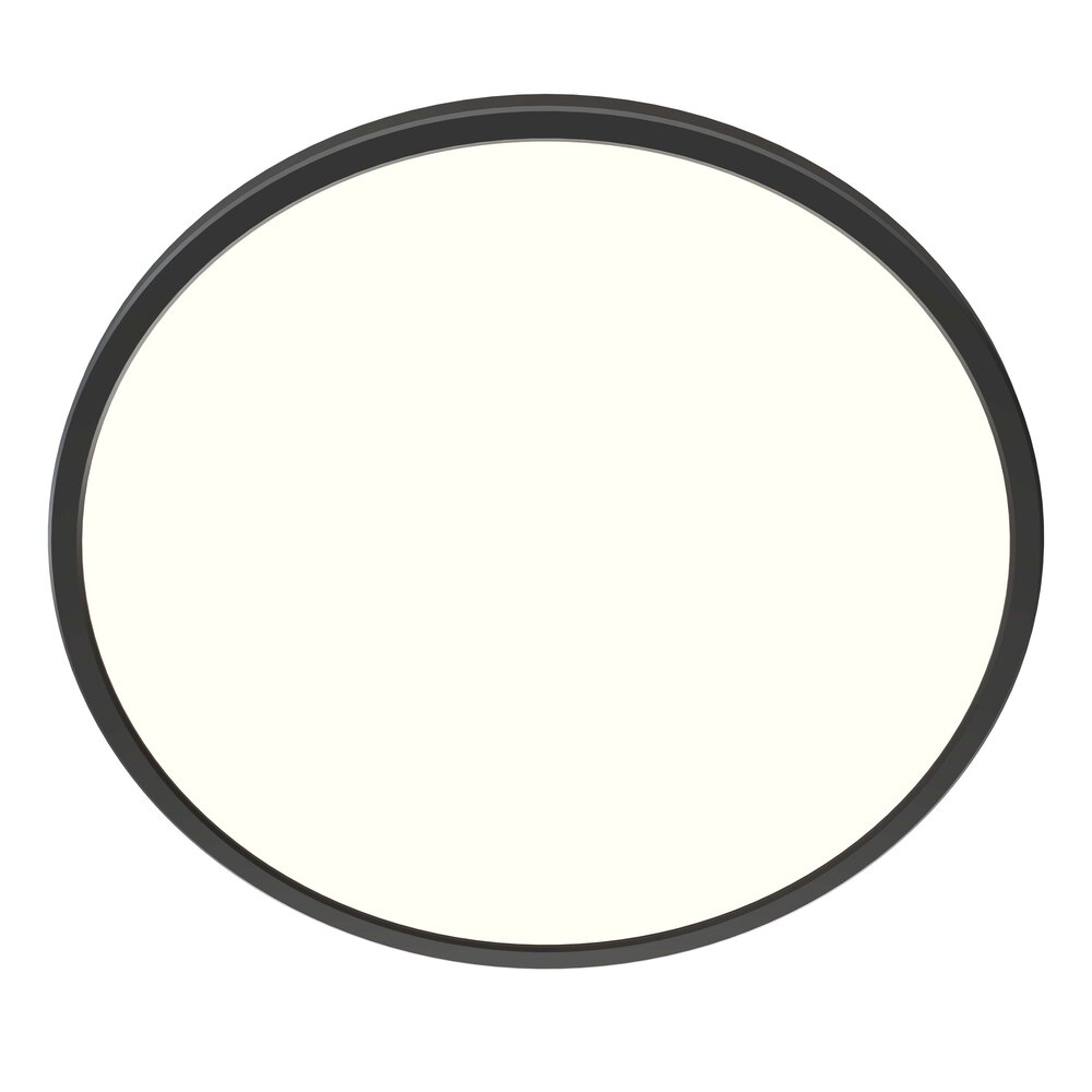 Ledvion Plafonnier LED - 24W - 2040 Lumens - Noir - Ø42 CM - IP44 Etanche - 2700K - Plafonnier de Salle de Bain