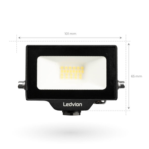 Ledvion Projecteur LED 10W - Osram Chip LED - 1100 Lumen - 4000K