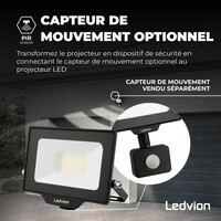 Ledvion Projecteur LED 20W - Osram Chip LED - 2200 Lumen - 4000K
