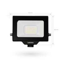 Ledvion Projecteur LED 20W - Osram Chip LED - 2200 Lumen - 4000K
