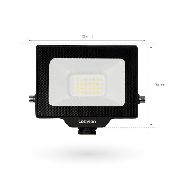 Ledvion Projecteur LED 20W - Osram Chip LED - 2200 Lumen - 4000K