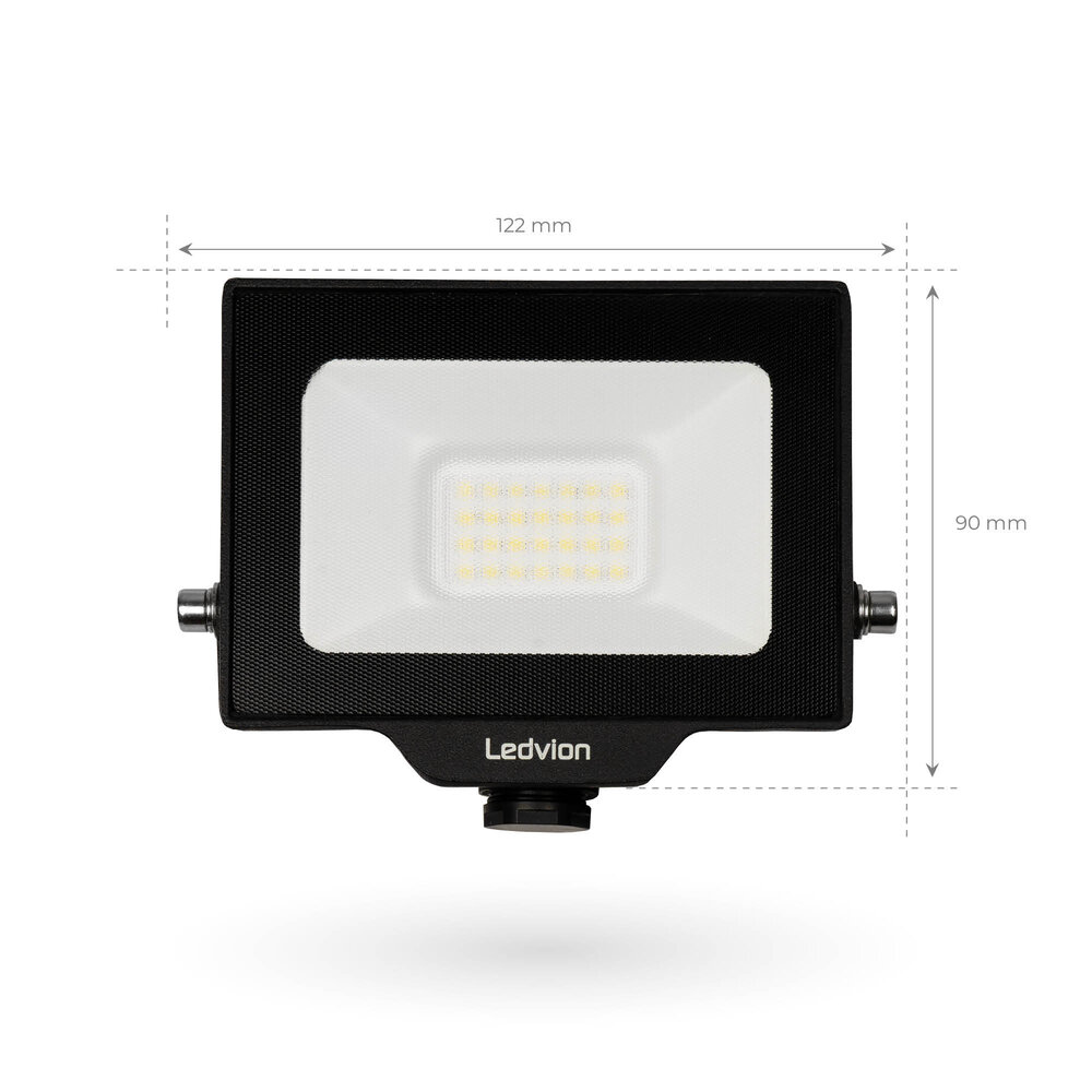 Ledvion Projecteur LED 20W - Osram Chip LED - 2200 Lumen - 6500K