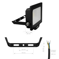 Ledvion Projecteur LED 20W - Osram Chip LED - 2200 Lumen - 6500K