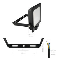 Ledvion Projecteur LED 50W - Osram Chip LED - 6000 Lumen - 4000K