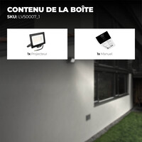 Ledvion Projecteur LED 50W - Osram Chip LED - 6000 Lumen - 4000K