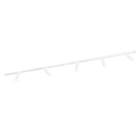Ledvion 2m LED Spot sur rail - 5 Luminaires - Dimmable - Rail Monophasé - Blanc