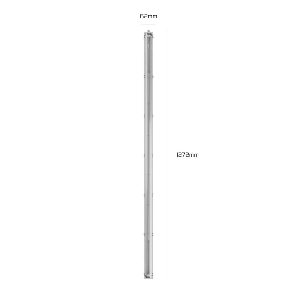 Ledvion Kit de Réglette LED 120CM - IP65 - Clips en Acier Inoxydable